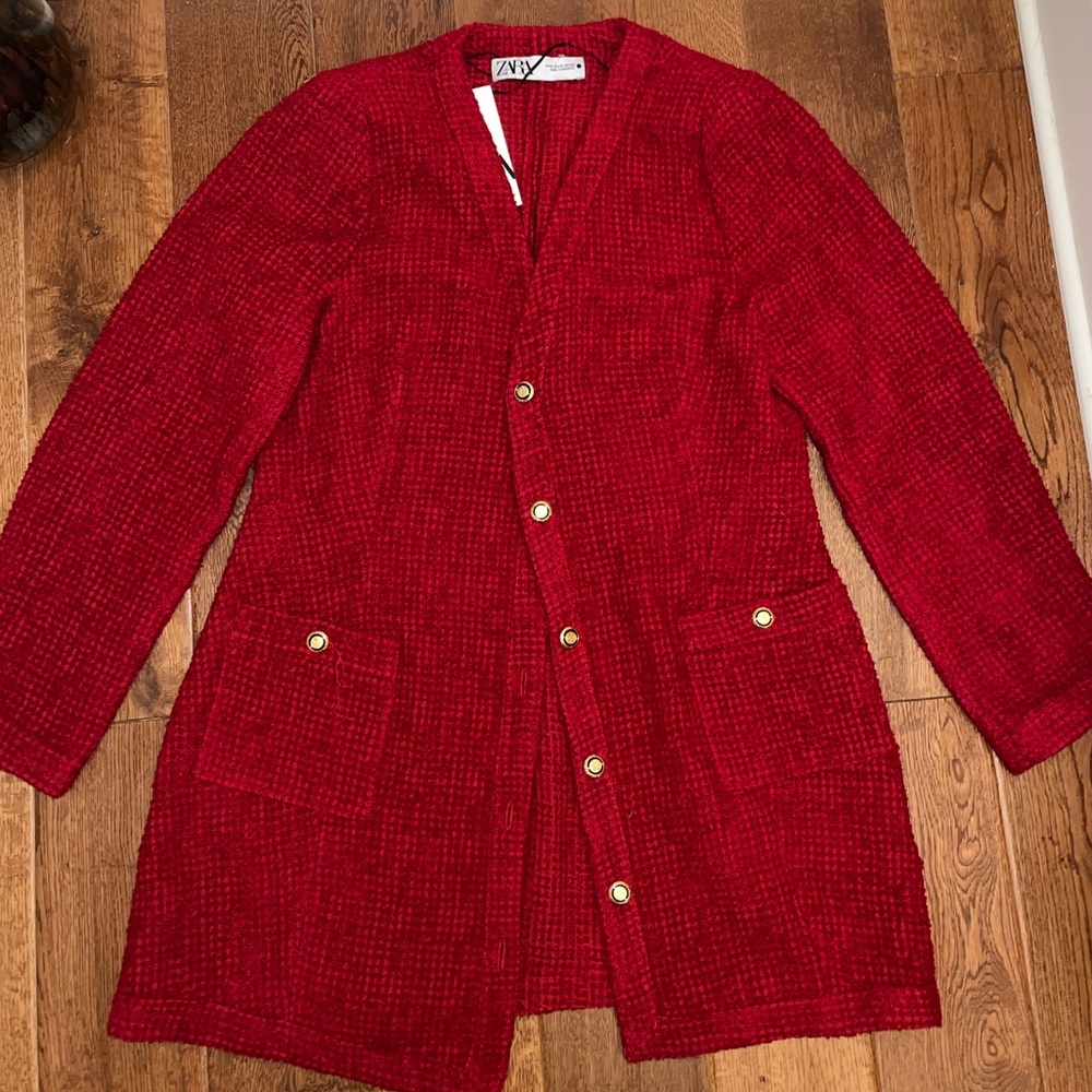 Red Zara jacket